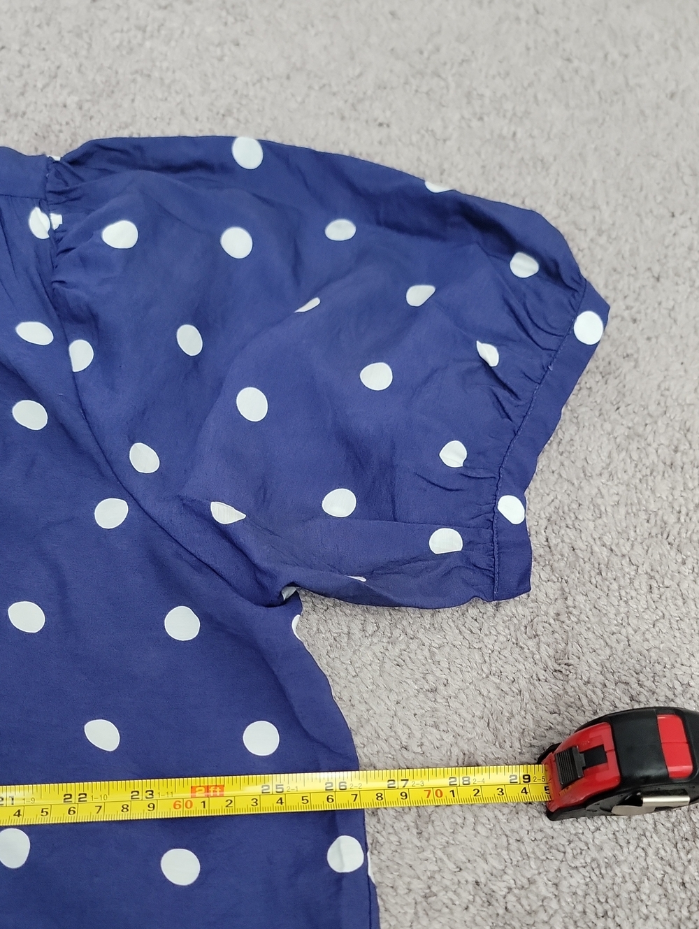Rose & Olive Polka Dot Blouse in Blue & White Size 2x NWT - Picture 6 of 10